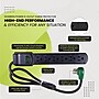 GoGreen Power 2.5' Surge Protector, 6 Outlet, Black (GG-16103MSBK)~#|#~7EDCCD66-68BC-4B67-9DA96199AF87246D_sc7