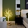 Nearly Natural 4' Pre-Lit Artificial White Twig Tree with 160 Warm White LED Lights (T4924)~#|#~7EE0FEB1-5540-48A5-A958C6B5C459E73D_sc7