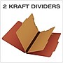 Pendaflex Moisture Resistant Heavy Duty Classification Folder, 2-Dividers, 2" Expansion, Letter Size, Brick Red, 10/Box (1257R)~#|#~7EE5E44C-D8EA-4F01-8152F3F20DFF28C3_sc7