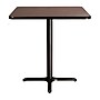 NPS CT Series 36" Square 36" Height Cafe Table, X Base, Black Frame/Mahogany Top (CT33636XCPBTMMY)~#|#~7EEA5ACF-02F0-4027-86C8B14886401386_sc7
