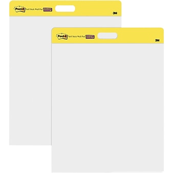 Post-it Super Sticky Wall Easel Pad, 20" x 23", 20 Sheets/Pad, 2 Pads/Pack (566)