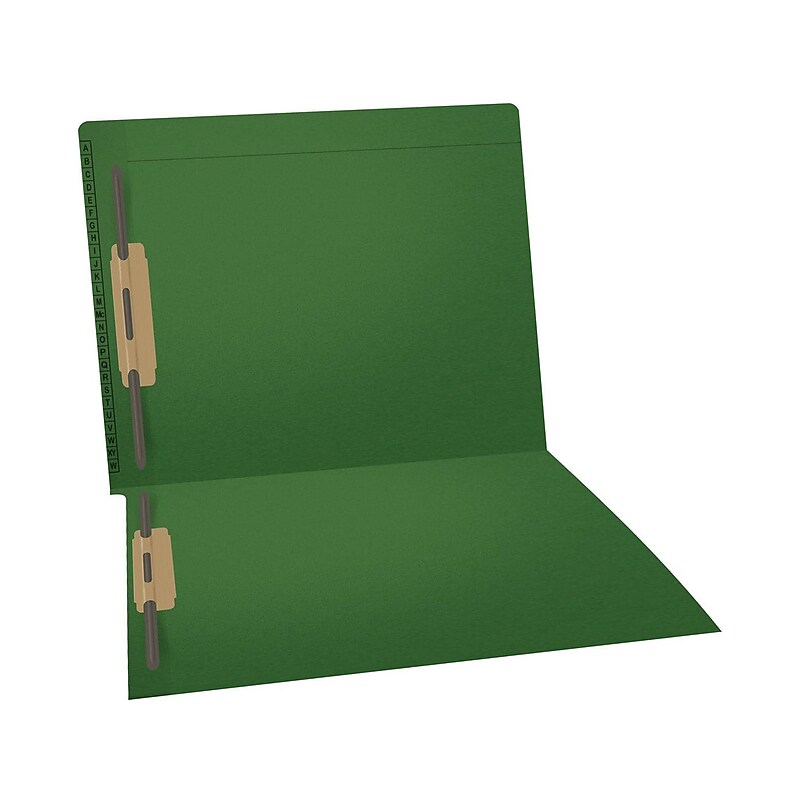 Medical Arts Press Kardex Match Reinforced End Tab File Folder, Letter-Size, Green, 50/Box (F1180-GRN) image 1