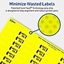 Avery Laser/Inkjet Multipurpose Decorative Edge Labels, 0.5" x 2.5", Neon Yellow, 3600/Box (94749)~#|#~7EFE0D6E-4755-47B3-82416A026F68B7C7_sc7