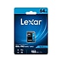 Lexar High-Performance 800x PRO BLUE Series 64GB SDXC Memory Card, Class 10, UHS-I, V30 (LSD0800P064G-BNNNU)~#|#~7F050FD1-09BA-4736-B864FCB54C45FF44_sc7