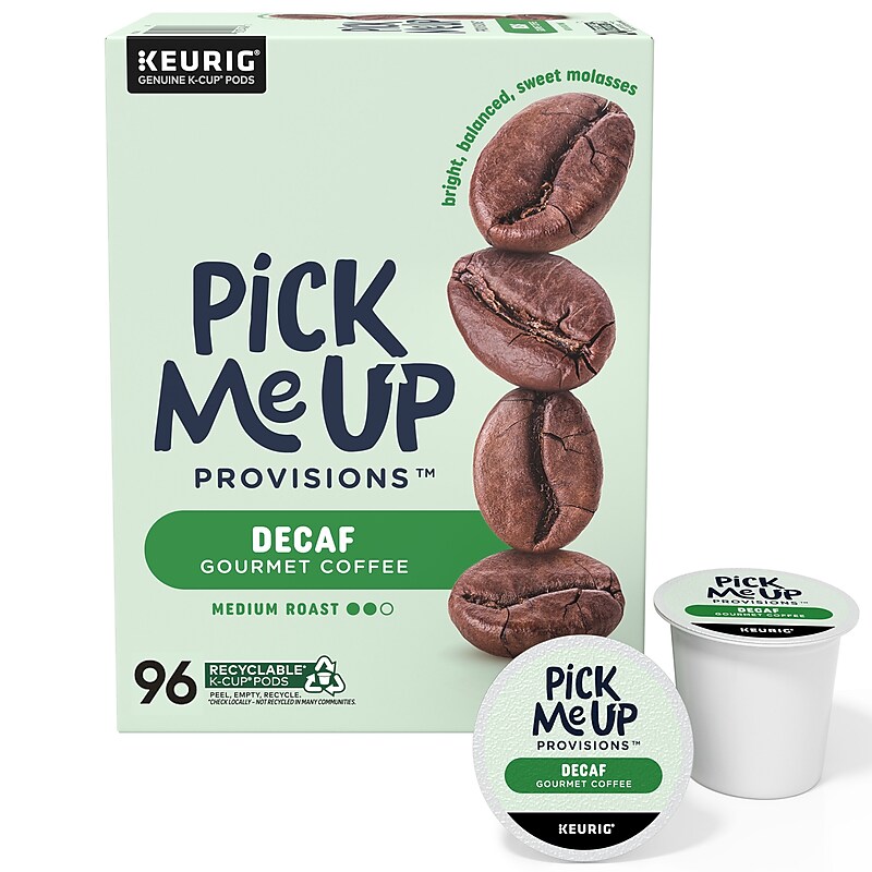 Pick Me Up Provisions™ Decaf Coffee Keurig® K-Cup® Pods, Medium Roast, 96/Carton (PM62435CT) image 1