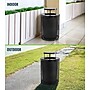 Alpine Industries 4460 Steel Mesh Trash Can with Covered Top with Open Sides Lid, 36 Gallon, Black (ALP4460-01-B)~#|#~7F0DD4F2-C291-4E5F-A342DB10B5D07B58_sc7