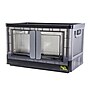 Dbest Quik Box Medium Stackable Folding Plastic Storage Bin, 12" x 12" x 11", 34 Qt., Black (01-931)~#|#~7F16A1BF-1F8B-4AB6-87ACCA473BAD6A88_sc7