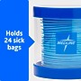 Medline Clean Sack Vertical Emesis Bag Dispenser, ABS Plastic, Blue/Clear, 6/Carton (NONEMBGDISP)~#|#~7F1867B9-F7D6-4C09-B5299BA900321AC9_sc7