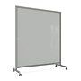 Ghent EZ Glass Mobile Dry-Erase Whiteboard, Aluminum Frame, 75"H x 62"W, Gray (EZ1NA7562GY)~#|#~7F1A2066-8EFC-43AE-943E617D12263414_sc7