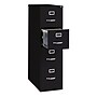 Hirsh Commercial 4-Drawer Vertical File Cabinet, Letter Size, Lockable, 52"H x 15"W x 26.5"D, Black (14105)~#|#~7F1CE98B-31EC-4C6B-A0F9C275C0F131CC_sc7