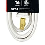 RAYOVAC 12' Extension Cord, 2-Outlet, 16 AWG, White (HM-EC-001-12)~#|#~7F1DF0C6-AFD9-468A-985164FFADD0853B_sc7