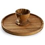 MegaChef Acacia Wood Cake Stand, Wood (935122132M)~#|#~7F1E5060-021F-4088-9D9A5DA6FDBB8EF2_sc7