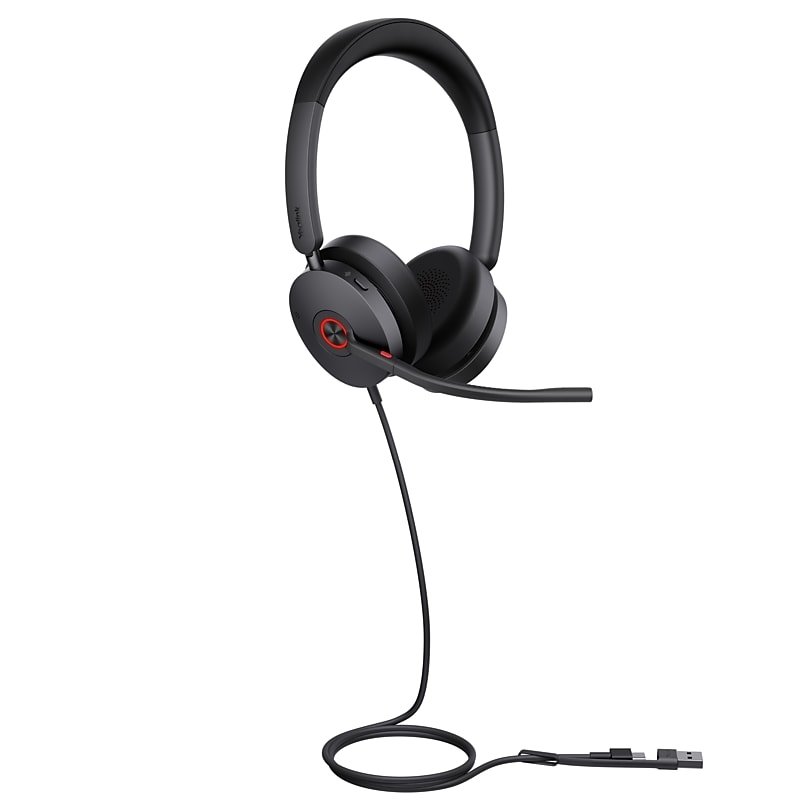 Yealink UH48 USB Wired Active Noise Cancelling USB-C/A Stereo Computer, UC Certified image 1