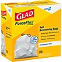 Glad ForceFlex Tall 13 Gallon Drawstring Commercial Trash Bag, Low Density, 0.6 mil, White, 400 Total Bags (78526)~#|#~7F28216B-FC32-40E4-9AD2F1BBEBBA387E_sc7