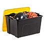 Iris 60 Quart Storage Container with Lid, Plastic, Yellow, 6/Pack (500277)~#|#~7F2B775E-664A-496D-93BB13A833BE3571_sc7