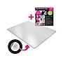 Floortex Cleartex Evolutionmat Carpet & Hard Floor Chair Mat, 48" x 60", Clear (NRCMFLPD0002)~#|#~7F2DB642-2D93-4DBA-B55090A235F9B290_sc7