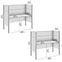 Bush Business Furniture Pro-Biz 55.39"H x 125.04"W 2 Person In-Line Cubicle Panel Workstation, White (100876DG-17)~#|#~7F35BFA2-A92D-421E-8341BCD3C6C65545_sc7