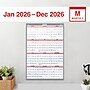 2026 Staples 48" x 32" Yearly Dry Erase Wall Calendar, Gray/White (ST58450-26)~#|#~7F37BAC6-3B1A-4E5A-81EABD25677EB406_sc7