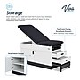 Viva Comfort Slimline Exam Table Base with Leg Rest, Step Stool and Drawers, 420 lbs Capacity, Black (ADI996-FBASE-M2-BLK)~#|#~7F3BD54A-E4D4-42C1-ADBEF1873806FBA1_sc7
