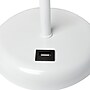Creekwood Home Oslo 19.5" LED Table Lamp with USB Port, White Base/Light Pink Shade (CWT-2011-PO-LB)~#|#~7F3DA929-3CB9-44E6-BFD2B1B799CD9FF7_sc7