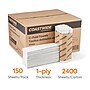 Coastwide Professional™ Recycled C-Fold Paper Towels, 1-Ply, 150 Sheets/Pack, 2400 Sheets/Carton (CW25383)~#|#~7F4417B7-42BF-412F-9F9D285A9799B592_sc7