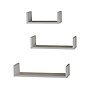 V-Light Wood Wall-Mounted Shelves, White, 3/Pack (VW161011W)~#|#~7F48837E-776F-4B05-8968D9F11277B9C1_sc7