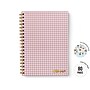 Carpe Diem Ballerina Pink Check 1-Subject Notebook, 7.5" x 9.75", Wide-Ruled, 80 Sheets, Pink/White (9377-CD)~#|#~7F4991D1-BB70-41F1-95AAAC8EF6FD5E9A_sc7