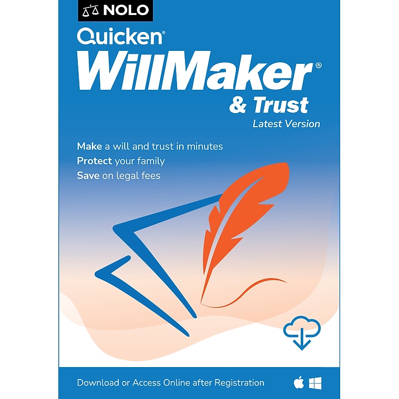 Quicken WillMaker & Trust 2026 for 1 User, Windows/Mac, Download (IND945800V087) image 1