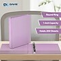 Davis Group Standard View 1" 3-Ring Binders, Lavender, 6/Pack (7411-13-06)~#|#~7F51FC52-BB73-4D31-AB40652CBE12B539_sc7