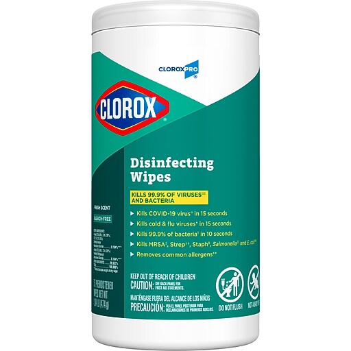 CloroxPro Clorox Disinfecting Wipes, Fresh Scent, 75 Wipes
