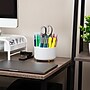 Mind Reader 5-Compartment Rotating Plastic Pen Holder, White (SPINPEN-WHT)~#|#~7F5560CB-7A72-4509-A444AECF402F611D_sc7