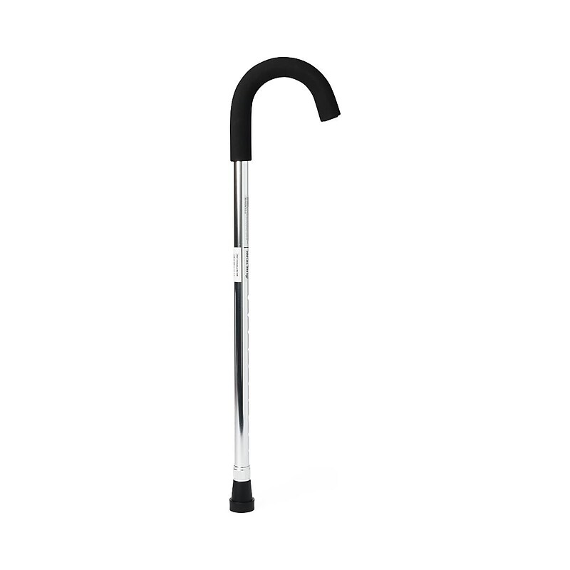 Medline Standard Aluminum Canes, Chrome, 6/Pack (MDS86415CHR) image 1
