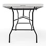Staples 6' x 30" Heavy Duty Plastic Folding Table, White Granite (79223/54272)~#|#~7F58FC91-83FB-40A3-8615E26C32FB715B_sc7