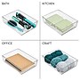 iDESIGN 3-Piece Plastic Drawer Organizer, Clear (28002M3)~#|#~7F599D9E-EE32-4287-B8C2CB2909CF96B1_sc7