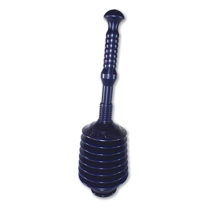 Impact Deluxe Professional 11.2" Plastic Handle Toilet Plunger, Black (IMP9205) image 1