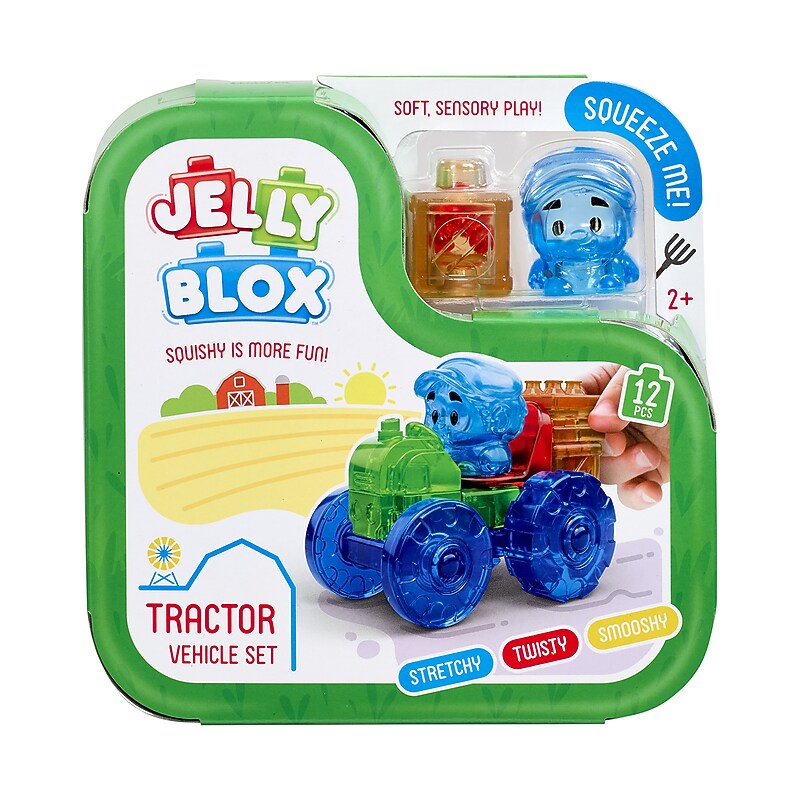 Goliath Jelly Blox Tractor Vehicle Set, 12 Pieces/Set (PRE932940) image 1