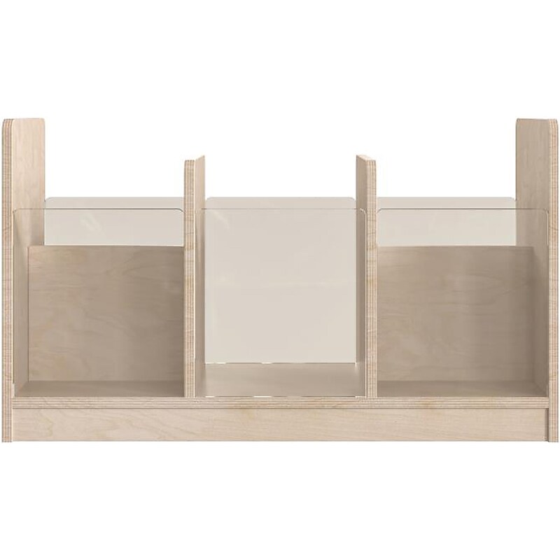 Flash Furniture Bright Beginnings 5-Section Storage Unit, 16"H x 31.5"W x 13"D, Brown (MK-KE24558-GG) image 1