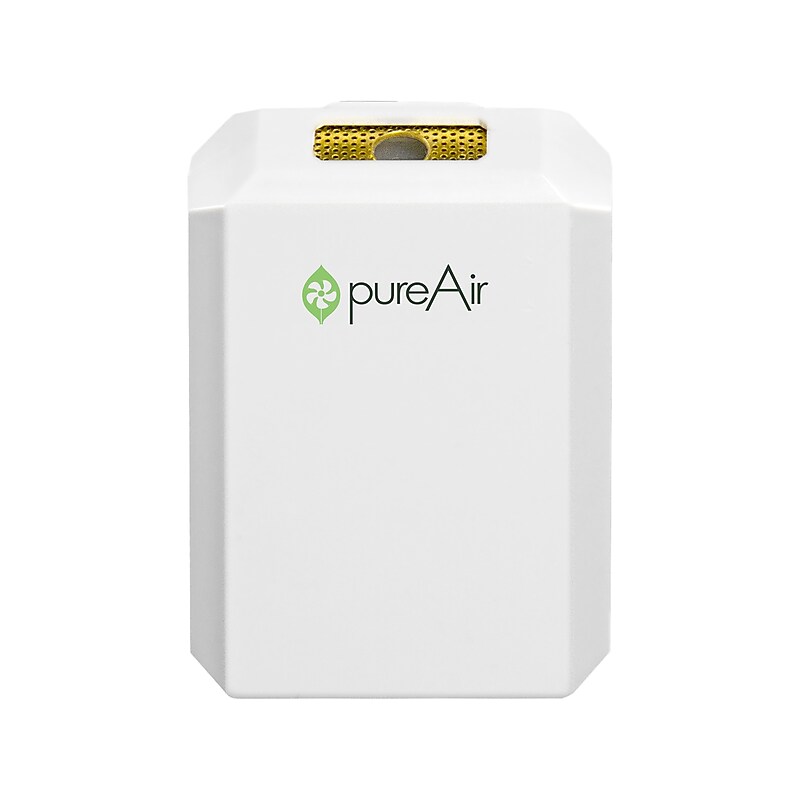 GreenTech Environmental pureAir Solo Ionic Wearable Air Purifier, White (1X4925) image 1