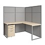 Bush Business Furniture Easy Office L Shaped Cubicle Desk with Drawers, Natural Elm (EODH36SNE-03K)~#|#~7F62D3A5-261F-4DF7-86F37628EE4FC0FB_sc7