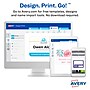 Avery Hanging Style Laser/Inkjet Name Badge Kit, 3" x 4", Clear Holders with White Inserts, 100/Box (74459)~#|#~7F64558D-B20E-4167-A4A4587FA406939A_sc7