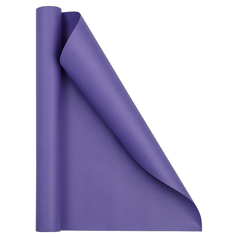 JAM Paper Short Mini Roll Wrapping Paper, 26.3 sq. ft., Purple, 2/Pack(277013537263a) image 1