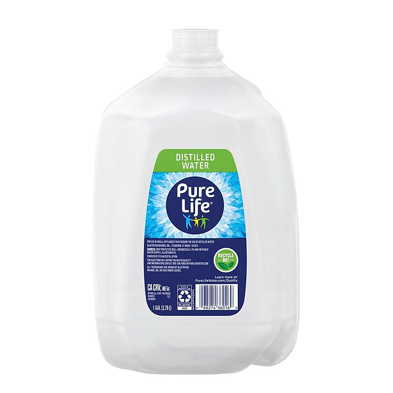 Pure Life Distilled Water, 128 oz., 6 Bottles/Pack (NLE12532472) image 1