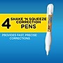 BIC Wite-Out Shake 'N Squeeze Correction Pen, 8 ml., White, 4/Pack (50745)~#|#~7F6A1A80-1EB3-481E-B536692A0D64029B_sc7