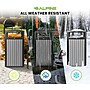 Alpine Industries Steel Outdoor Trash Can with Dome Lid, 40 Gallon, Gray (ALP471-40-WD-GRY)~#|#~7F6BCADD-D0FE-4CD6-AD050CB6BDFEE256_sc7