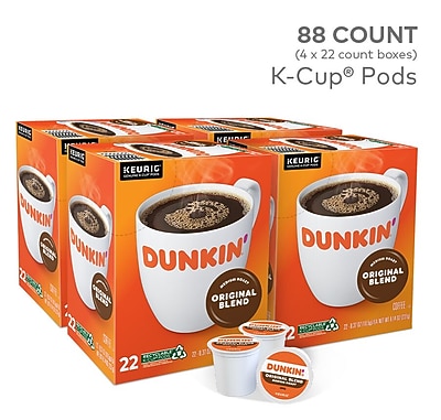 Dunkin’ Original Blend Coffee Keurig K-Cup Pods, Medium Roast, 88/Carton (400845) Sansujyuku sansujyuku.com