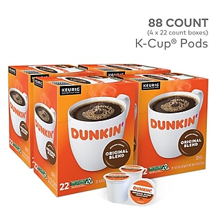 Dunkin' Original Blend Coffee Keurig® K-Cup® Pods, Medium Roast, 88/Carton (400845)~#|#~7F6D5576-06DB-4260-98ECCA110B67281C_sc7