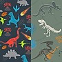 bentgo Plastic Water Bottle, 15 oz., Dinosaur/Dino Fossils, 2/Pack (BGKDWB2-4)~#|#~7F6F4616-C991-4703-B98464F9F7DDE297_sc7