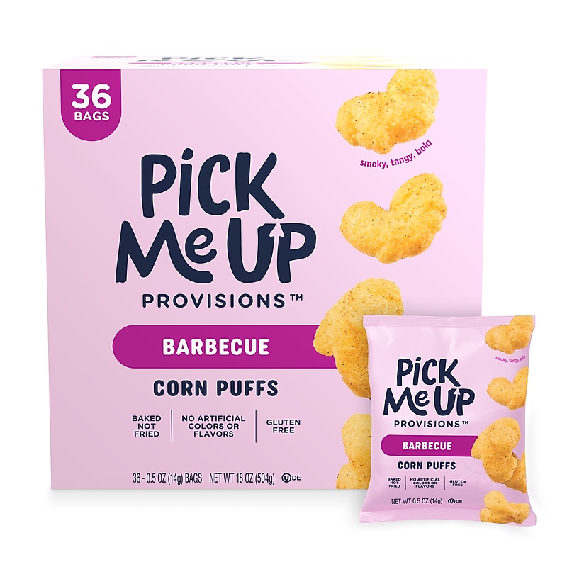 Pick Me Up Provisions™ Gluten Free Barbecue Corn Puffs, 0.5 oz., 36/Box (PM63577) image 1