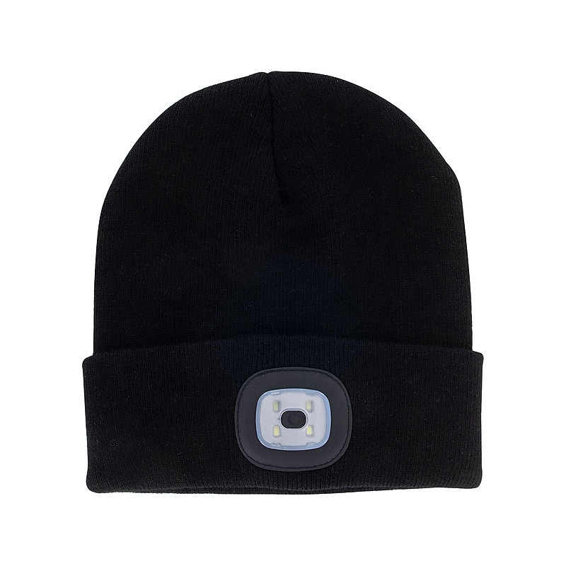 DM Merchandising Night Scope Rechargeable LED Beanie, One Size, Black (NGTS-BLK) image 1