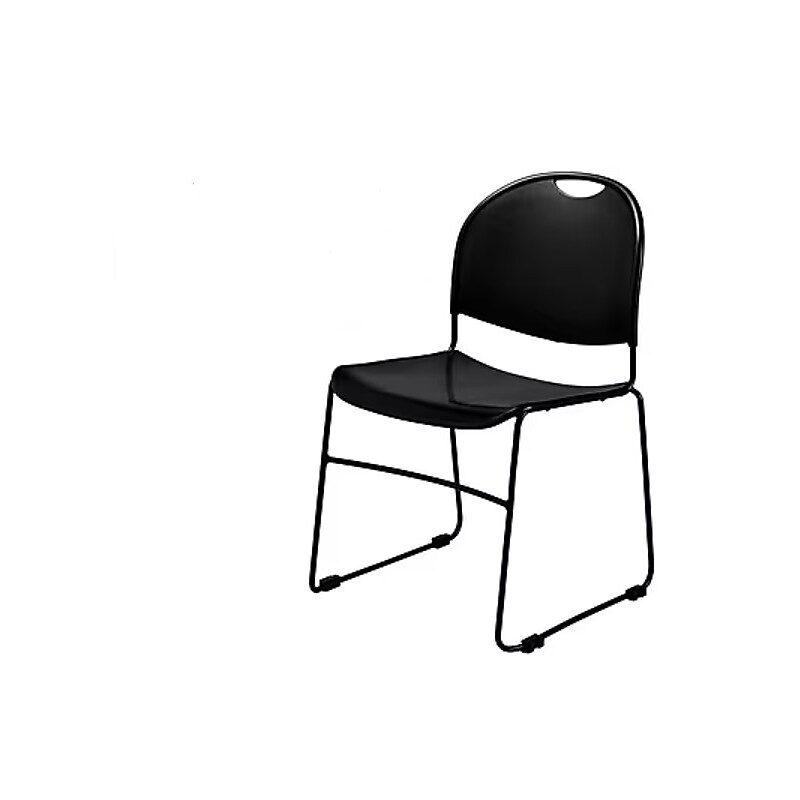 NPS Commercialine 850 Series Ultra Compact Stacking Chair, Black, 12/Pack (850-CL/12) image 1